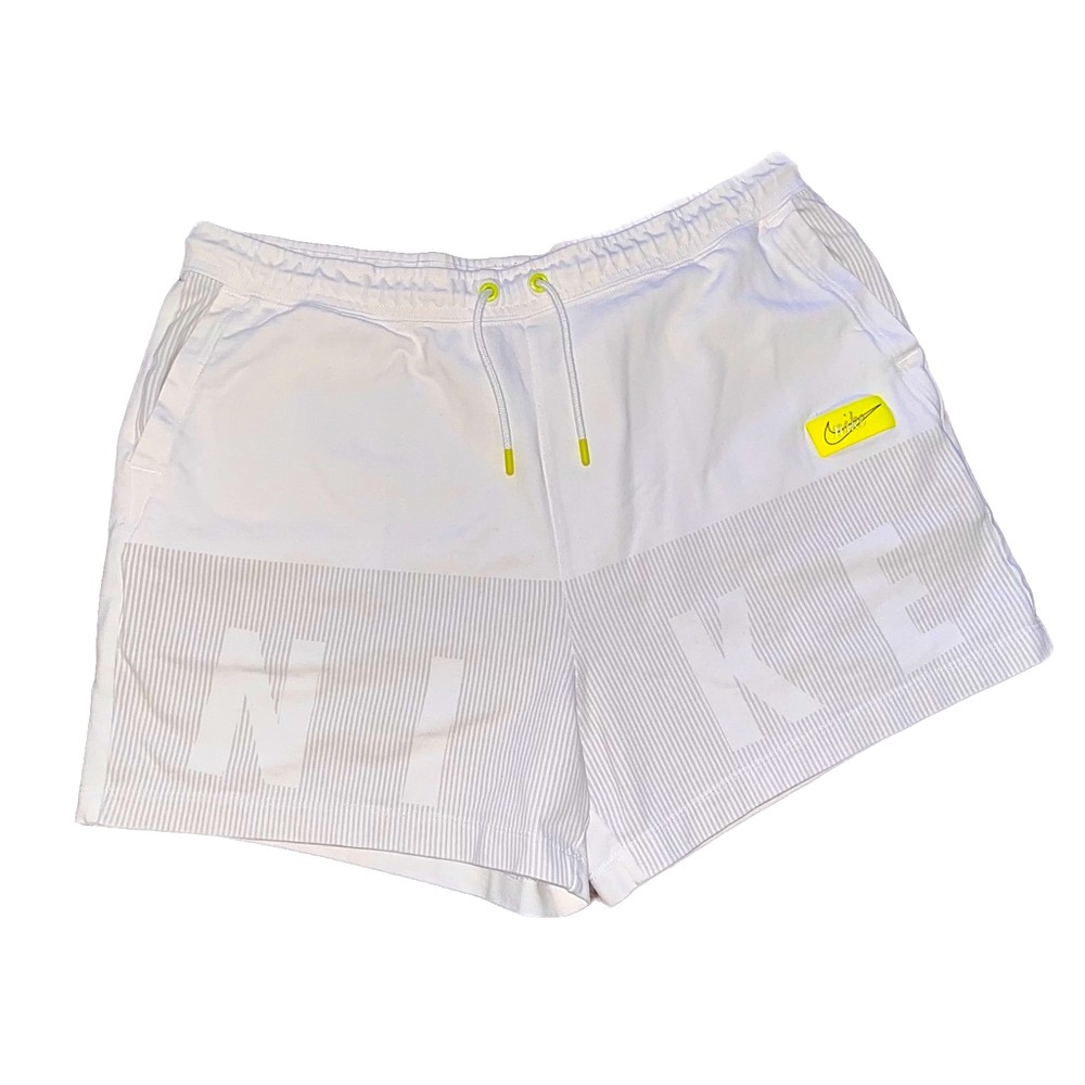 NIKE Iconic White/Neon Logo Short